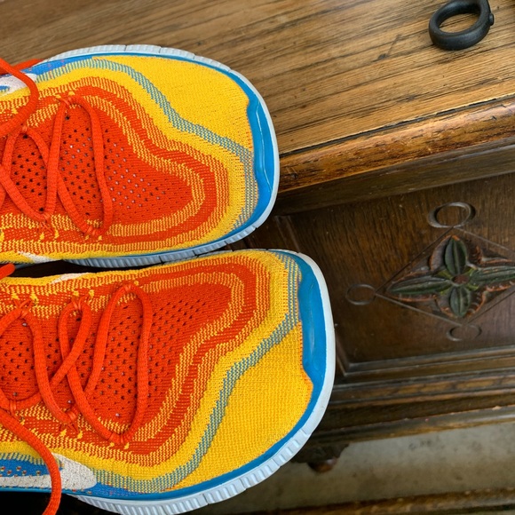 Nike free flyknit “team Orange blue glow” sneakers - Picture 5 of 10
